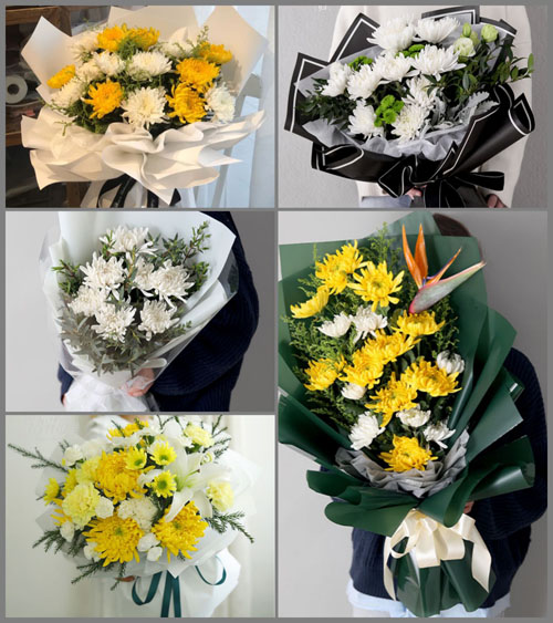 贵州毕节市七星关区何官屯镇后箐村白事花束代送